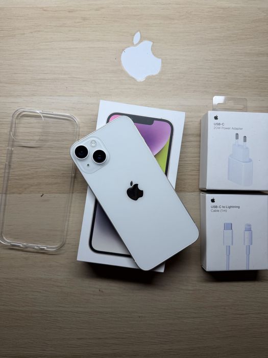 iPhone 14 128gb biały bateria 100% komplet