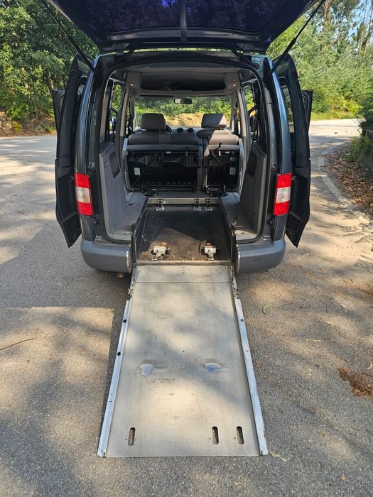 Vw caddy 1.9 tdi carrinha adtapada para cadeira de rodas