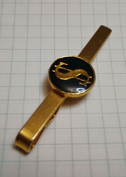 Зажим для галстука со знаком доллара