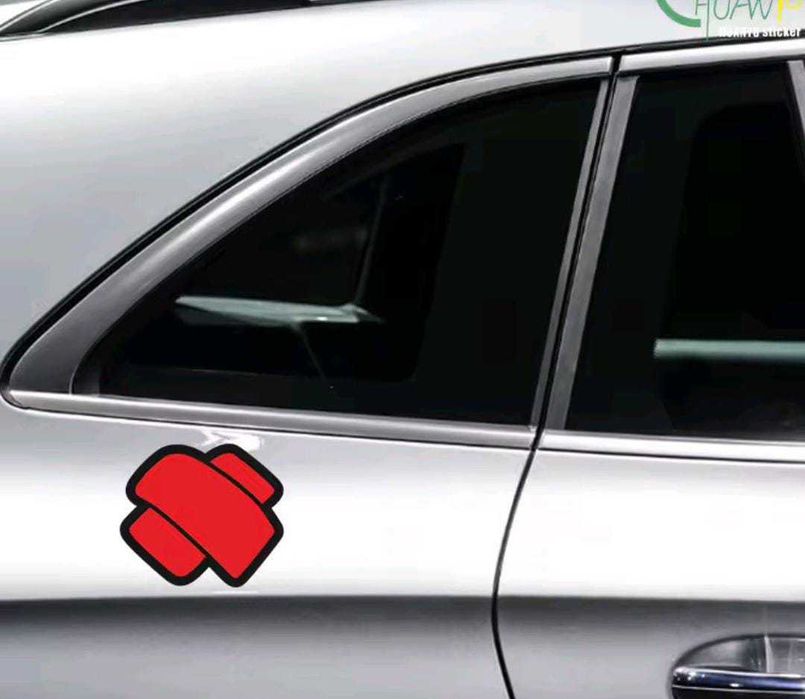 Autocolantes para moças, batidas e arranhões de carro