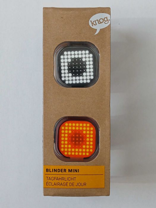 Zestaw lampek rowerowych Knog Blinder Mini Twinpack -Square*nowe