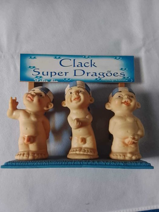 Bonecos da Clack Super Dragões de Borracha.