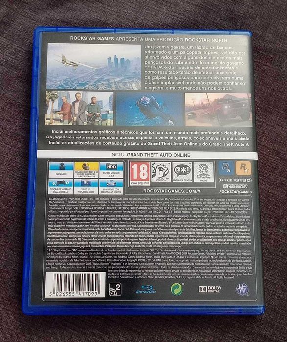 Jogo PS4 – Grand Theft Auto V