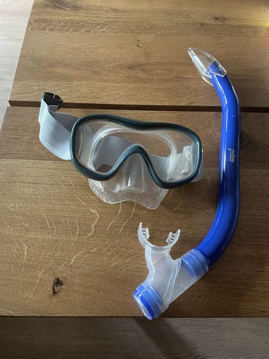 Maska i rurka do snorkelingu, nurkowania Decathlon dla dziecka.