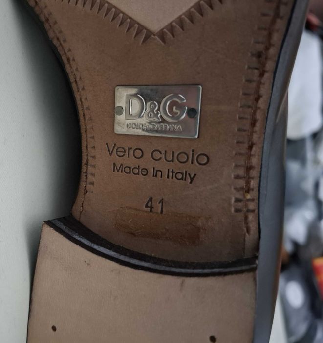 Sapatos novos castanhos Dolce & Gabbana 41