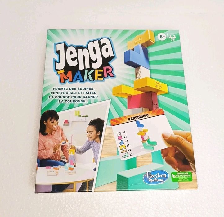 Jenga Maker Jogo Tabuleiro Hasbro Edição Francesa Novo/Selado
