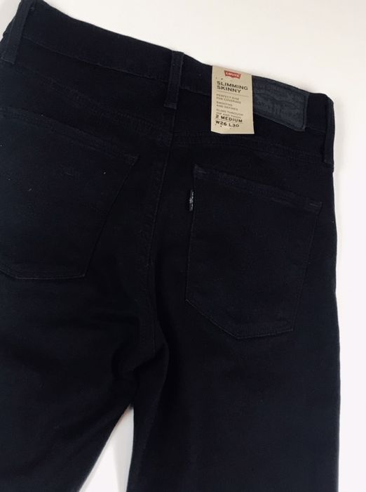 26 27 28 29 30 32 Джинсы Levis Slimming skinny черные узкие скини слим