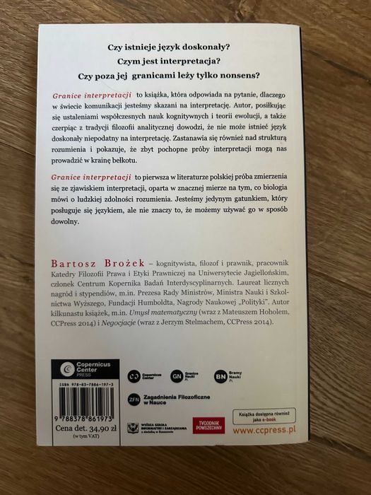 "Granice interpretacji" Bartosz Brożek
