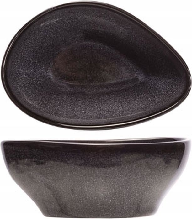 Miska z czarnego granitu czarna 14x10,5cm mała 1 SZTUKA