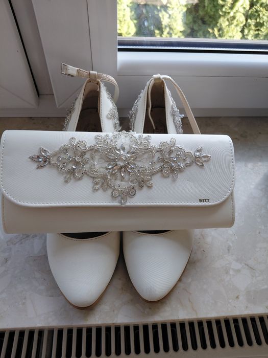 Buty ślubne 38 z torebka witt