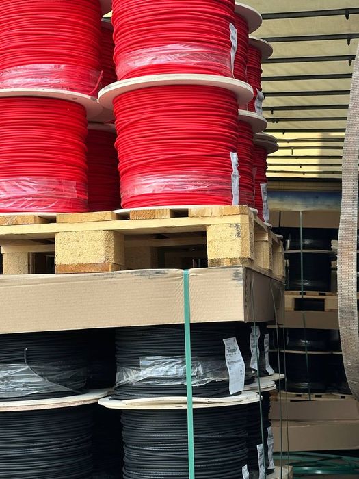 Кабель КВЕ для сонячних станцій 6мм чорний\червоний