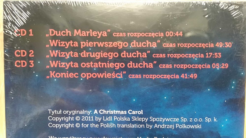 płyta cd Opowieść Wigilijna Dickensa NOWA czyta K Kowalewski