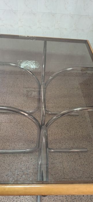 Mesa jantar de vidro