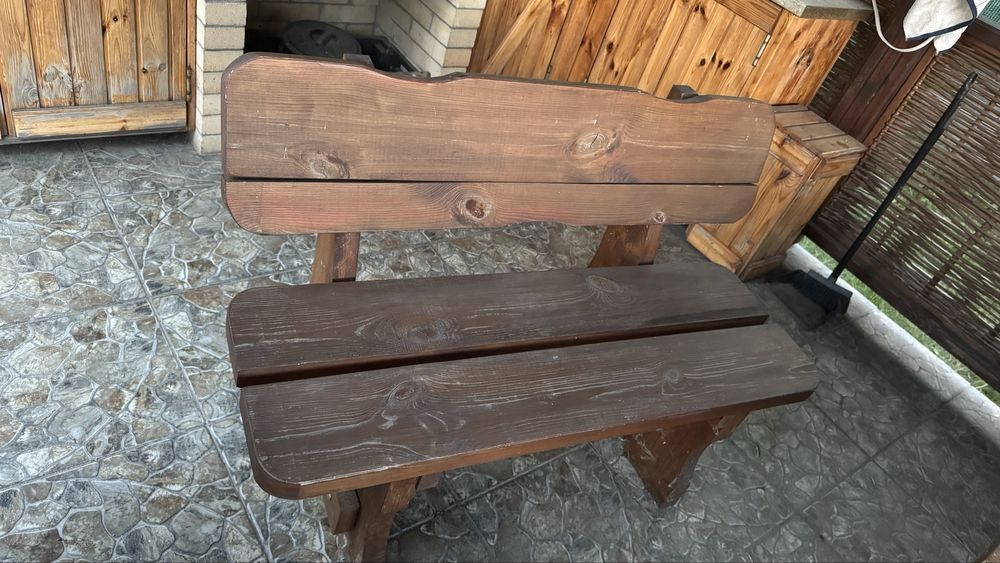 Лавка для двору деревʼяна