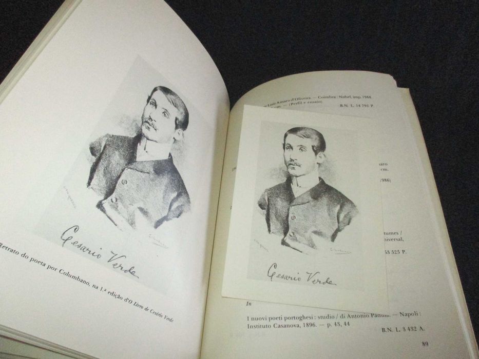 Livro Cesário Verde 1855 a 1886 Catalogo da Exposição