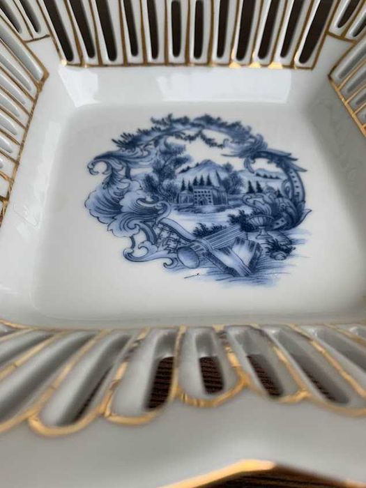 Италійська порцелянова ваза для фруктів та солодощів