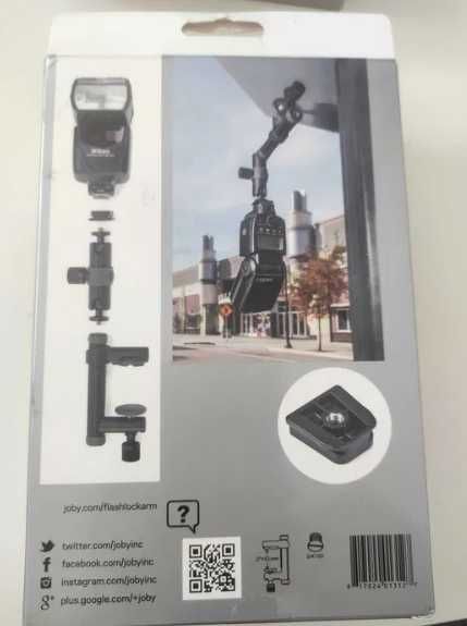 Uchwyt lampy błyskowej speedlight Joby Flash Clamp & Locking Arm