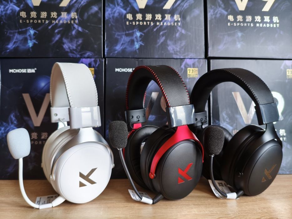 ТОП Бездротові Ігрові навушники MCHOSE V9 Pro +ДОНГЛ 2.4