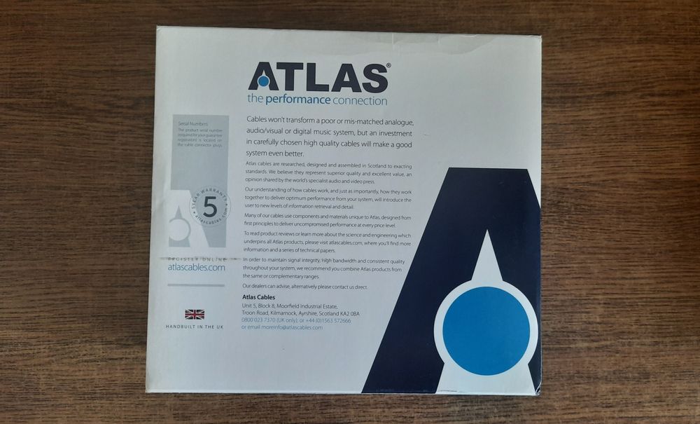 Atlas Ascent Ultra 1м SPDIF кабель 75Ом