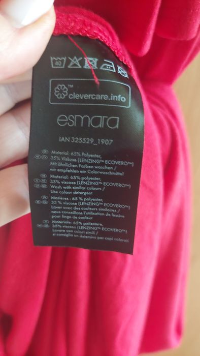 Czerwona 44/46/48 sukienka Esmera