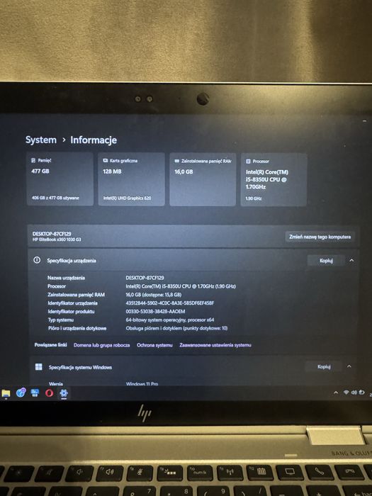 HP Elitebook 1030 X360 G3