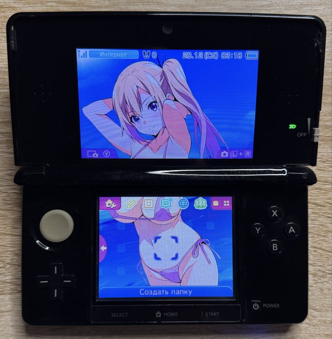 Портативная игровая приставка консоль Nintendo 3ds black 32gb