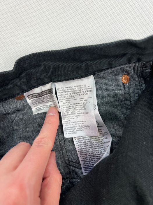 Spodnie Levi’s 501 red tab black jeans