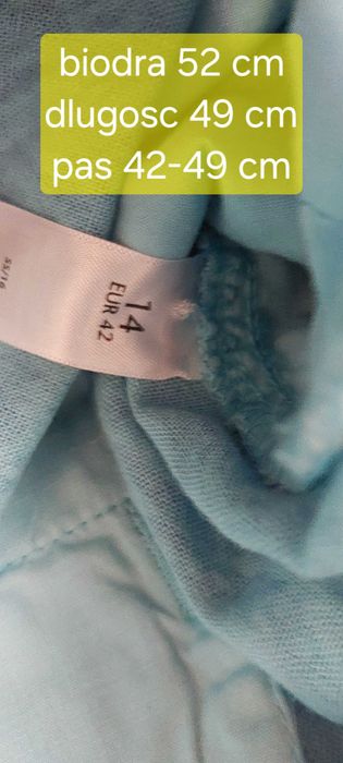 Lniana spódniczka na lato z dodatkiem wiskozy l xl