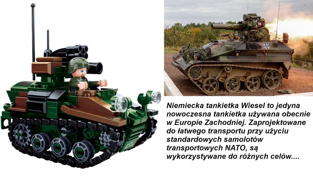Klocki Czołg Pływający Wóz Piechoty Wiesel Wojsko