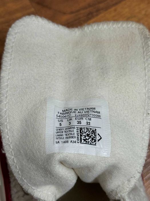 Wysokie tenisówki białe trampki buty conversy Converse rozmiar 35