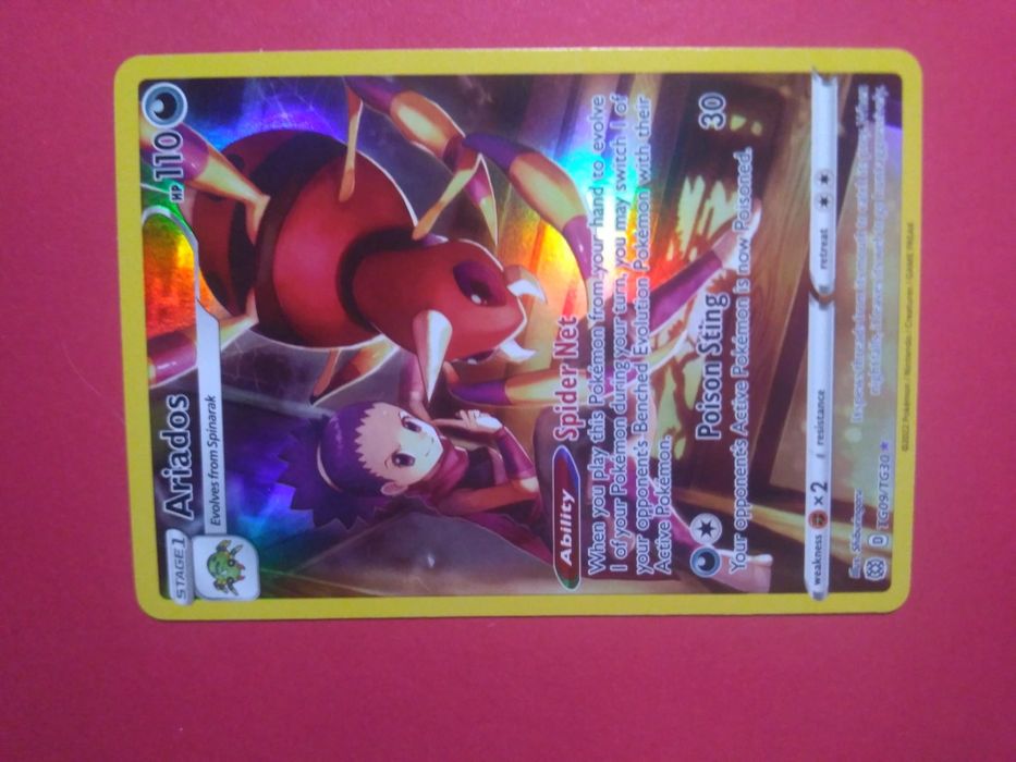 Carta Original pokémon holo ultra rara Ariados TG09/TG30