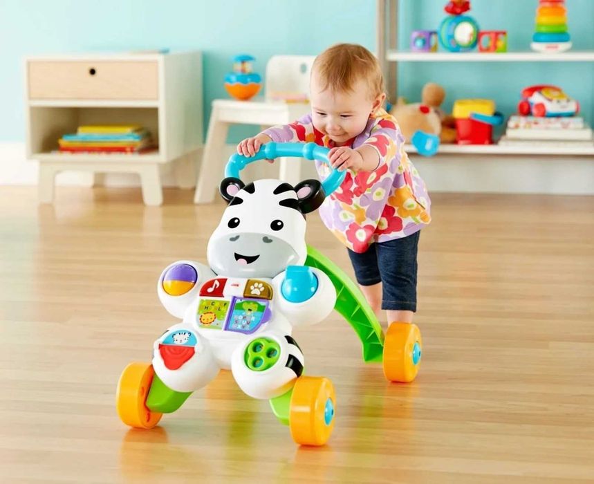 Fisher-Price Pchacz Zebra interaktywny chodzik