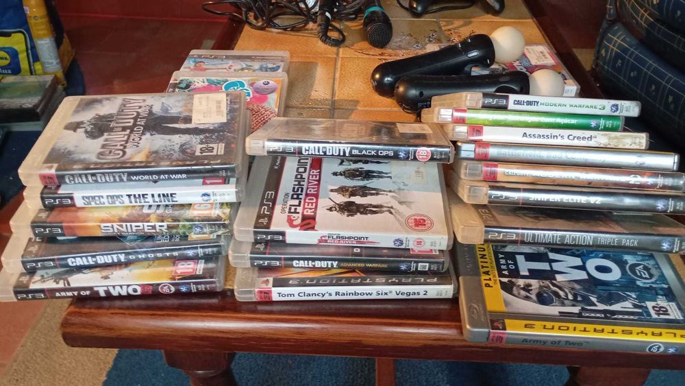 Playstation 3 Fat 500 jogos comandos camera microfones