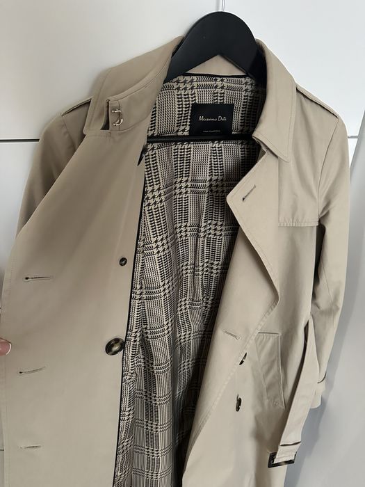 Класичний бежевий тренч Massimo Dutti (розмір XS)