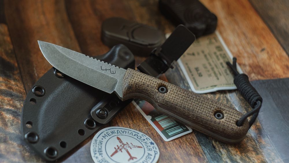 Nóż LKW Small Hero - fixed, custom, micarta