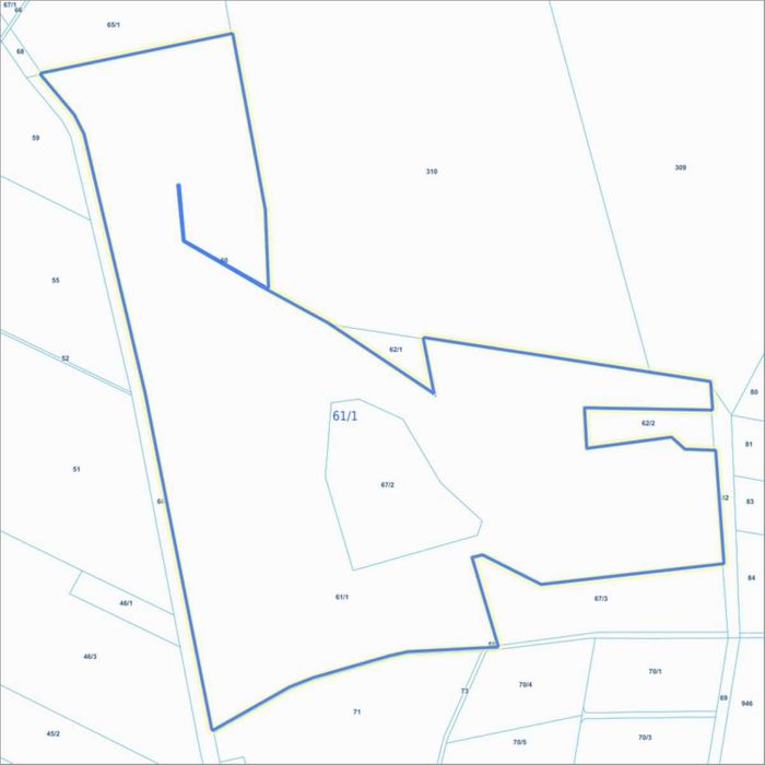 Sprzedam działkę 18.44 ha z lasem 13.9 ha
