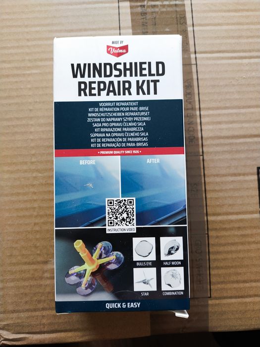 Naprawa odprysku szyby w 30 min •  Zestaw Valma • Nowy