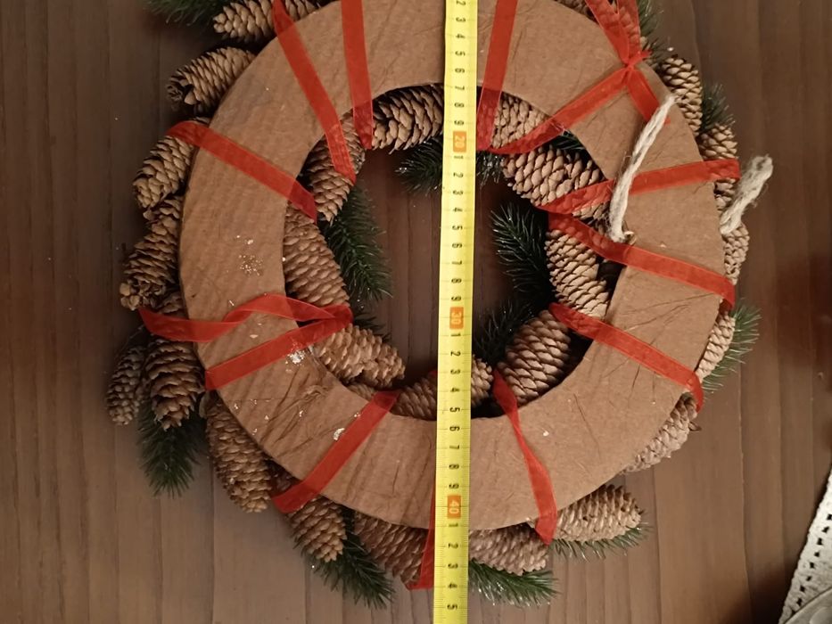 Coroa de Natal como nova
