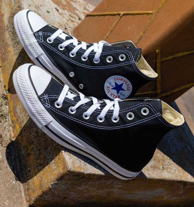 Converse Chuck Taylor All Star Hi Black Чорні конверси високі класика
