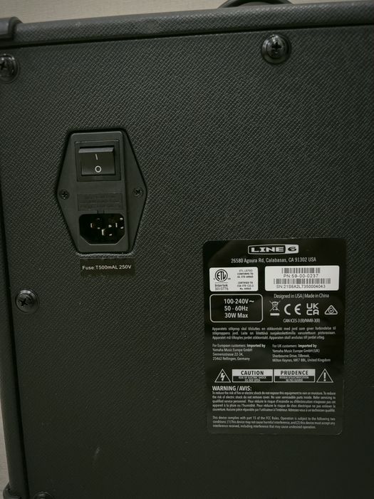 Комбопідсилювач Line 6 Spider V 20 MkII