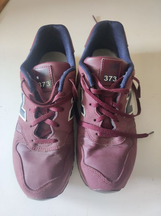 New balance 373 damskie bordowe