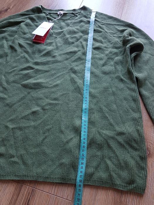48 4XL s.Oliver red label sweter damski z dzianiny comfort zielony