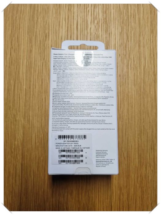 Ładowarka sieciowa SAMSUNG 65W EP, USB, USB-C | oryginalna | nowa