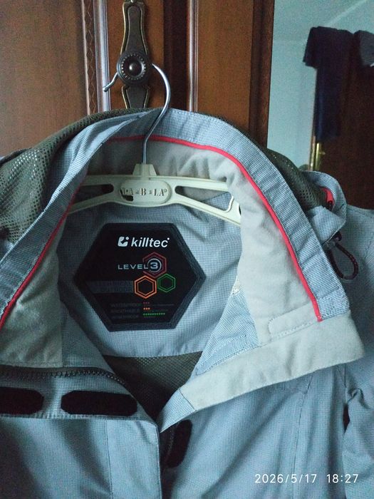 Kurtka dziecięca szara, r 152,firmy killtec, używana