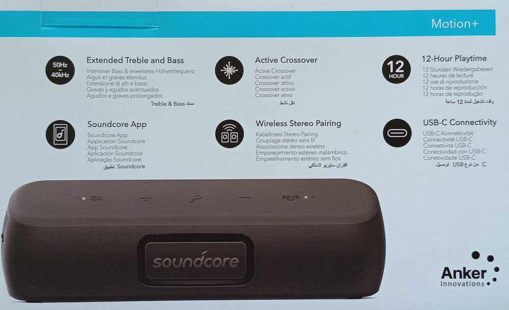 Блютус колонка Anker Soundcore Motion Plus + 30W портативна акустика