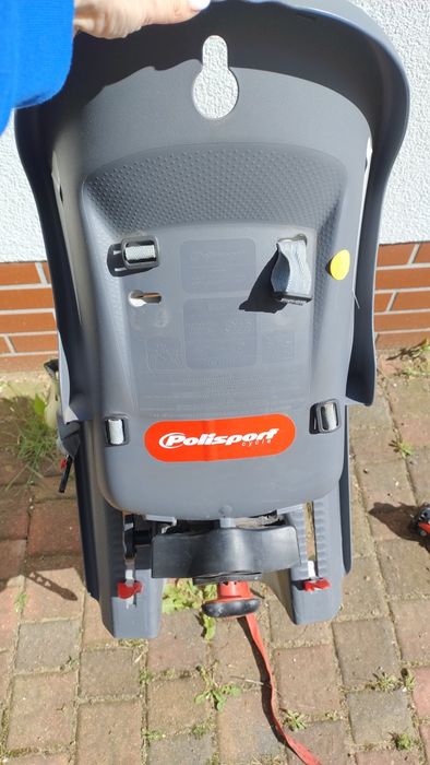 Fotelik rowerowy polisport billby z dwoma adapterami