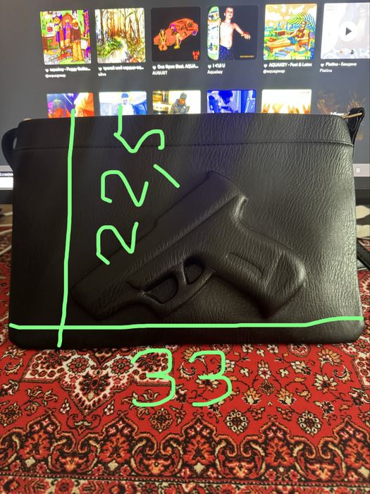 Сумка vlieger x vandam clutch gun in black