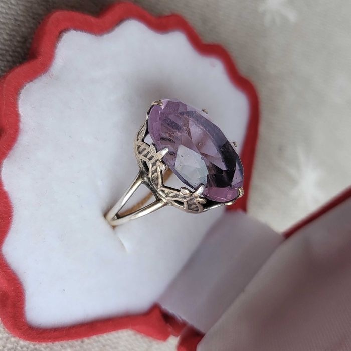 Кольцо серебро 875 звезда СССР(пн10)