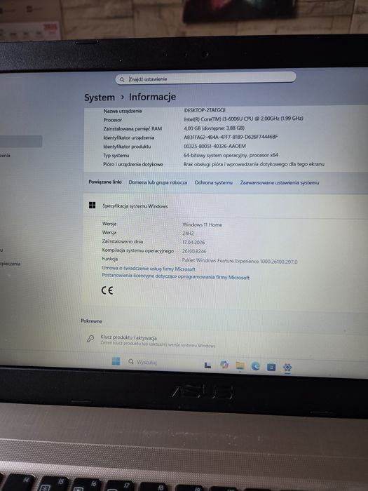 Laptop Asus R540U