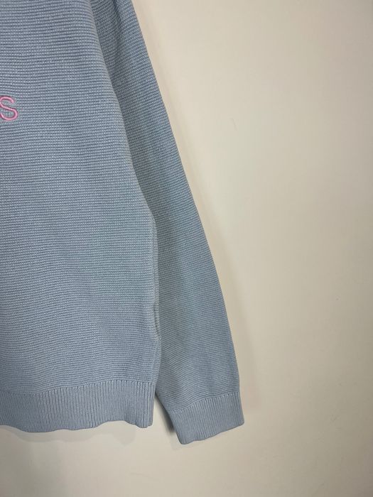 Bluza Calvin Klein Jeans baby blue boxy fit big logo